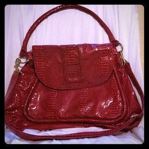 NWOT Faux snake skin purse